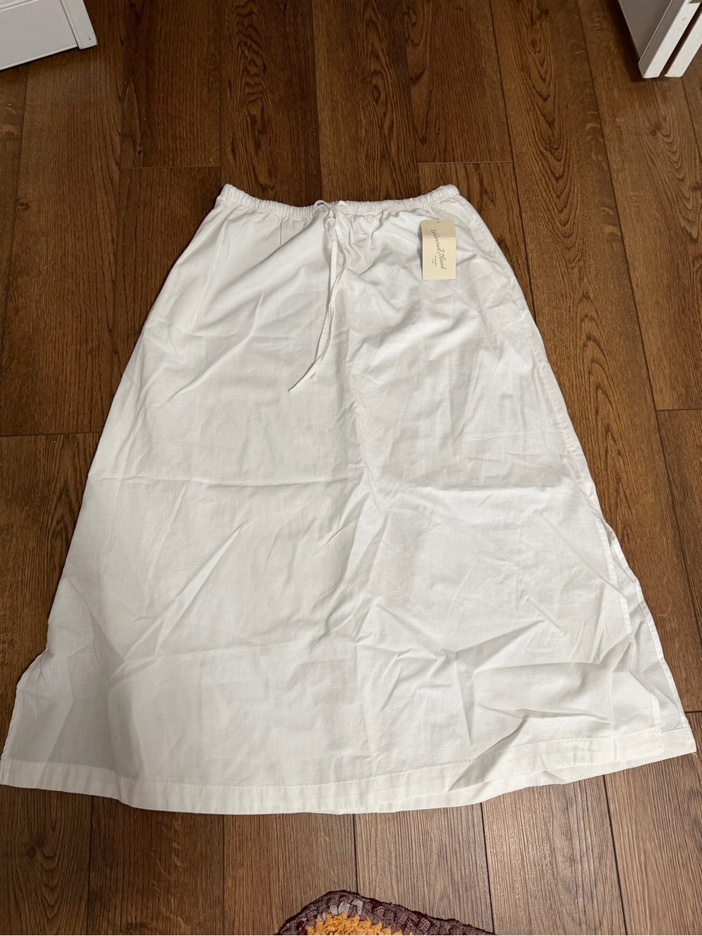 Universal Thread White Drawstring Maxi Skirt